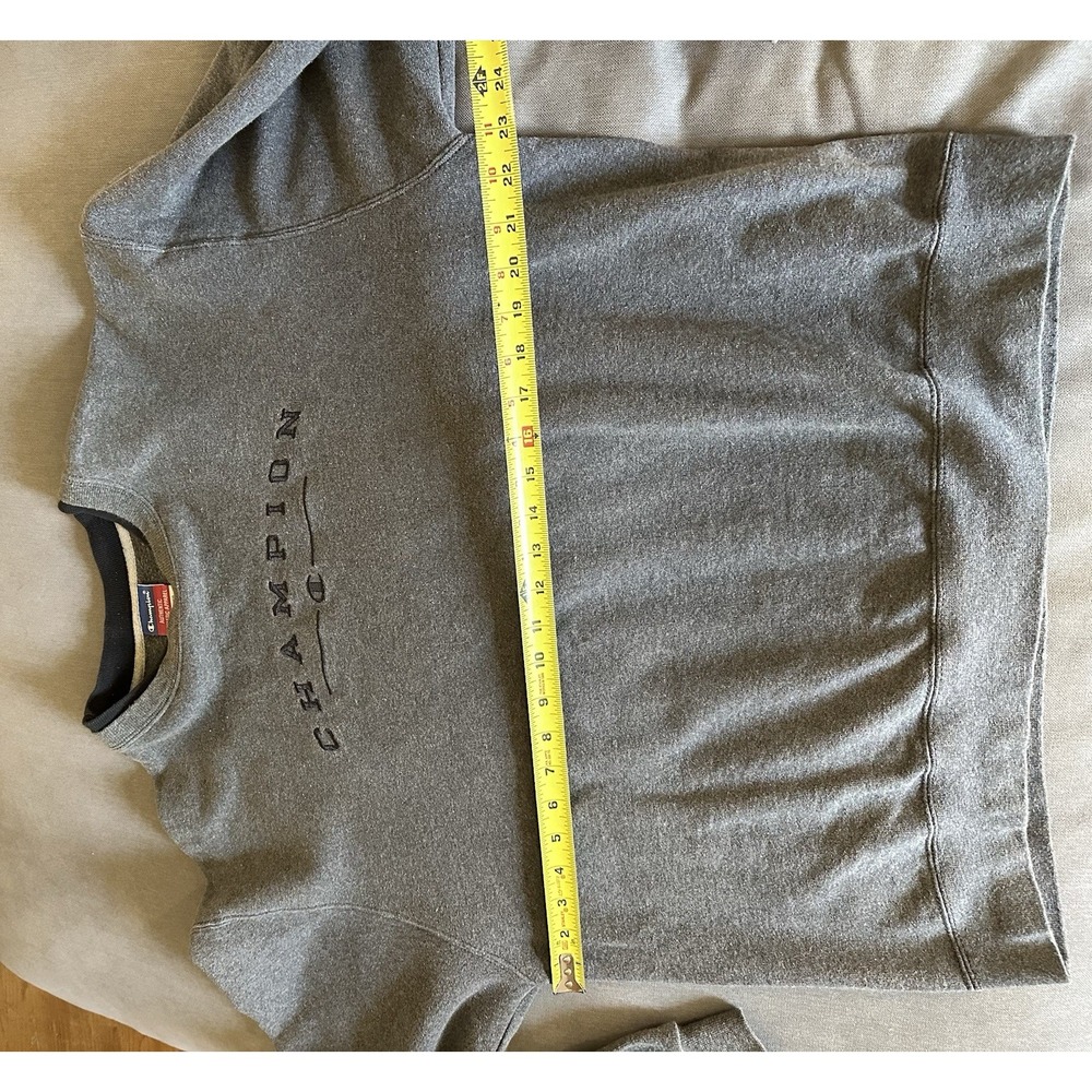 Vintage champion men's gray sweatshirt pull over size large - Picture 4 of 5
